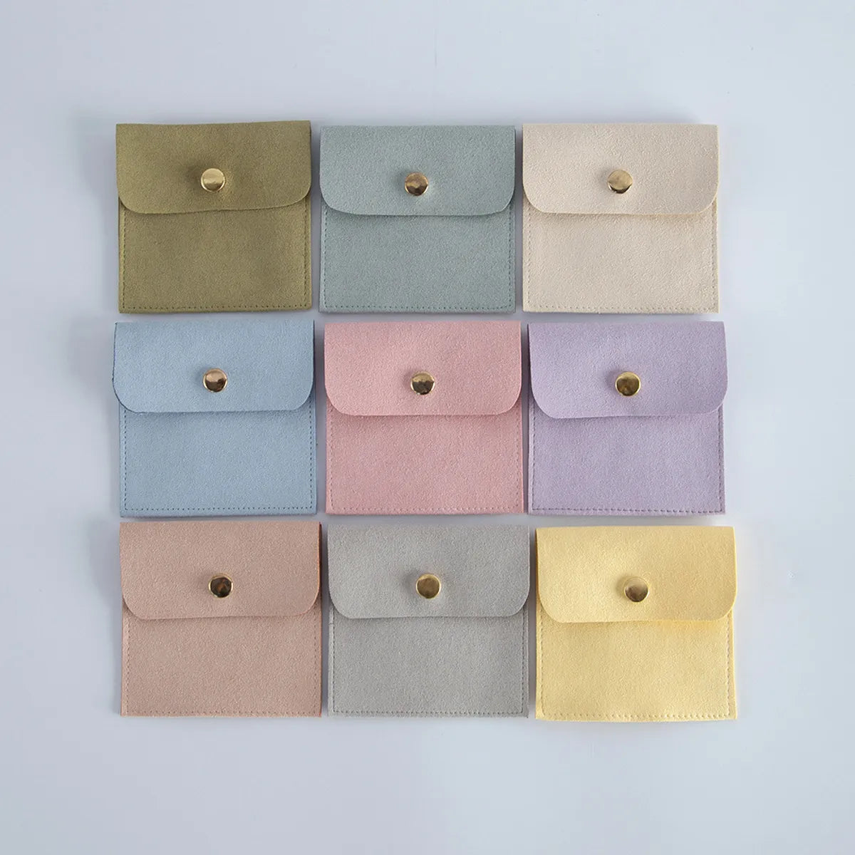 Elegant Simple Style Solid Color Flannel Jewelry Packaging Bags