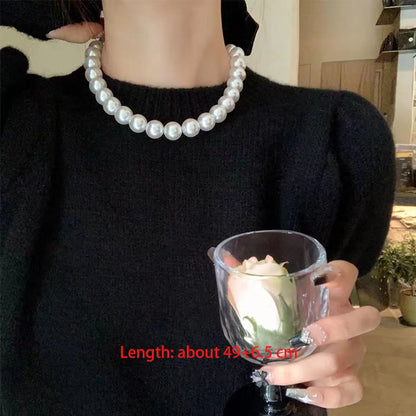 Elegant Simple Style Solid Color Artificial Pearls Imitation Pearl Wholesale Necklace