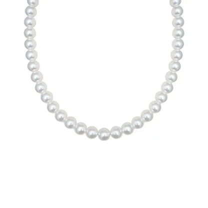 Elegant Simple Style Solid Color Imitation Pearl Plating Women'S Necklace