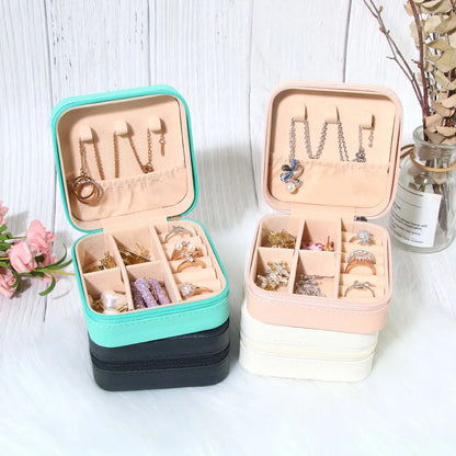 Elegant Simple Style Solid Color Pu Leather Jewelry Boxes