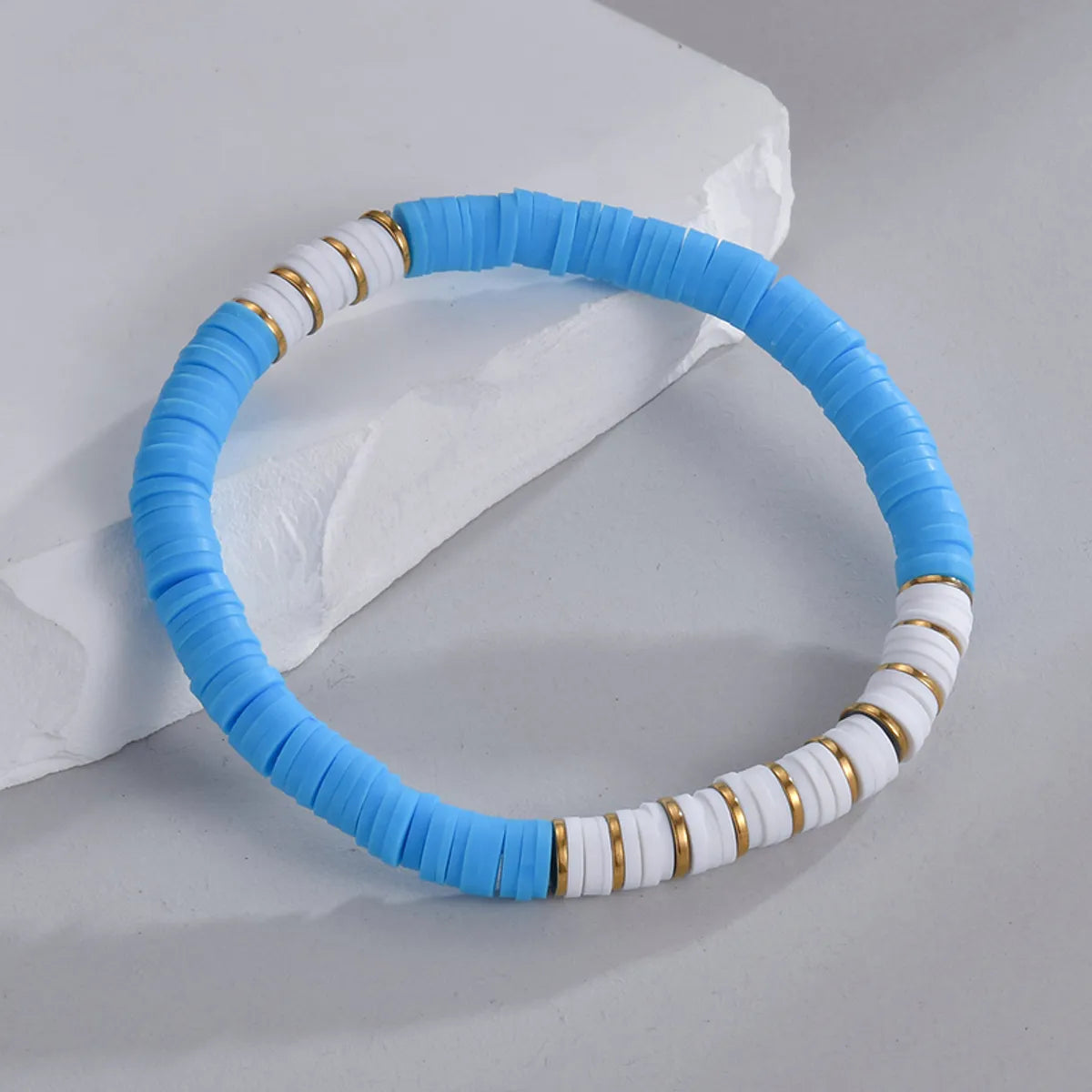 Wholesale Jewelry Elegant Simple Style Solid Color Soft Clay Beaded Bracelets