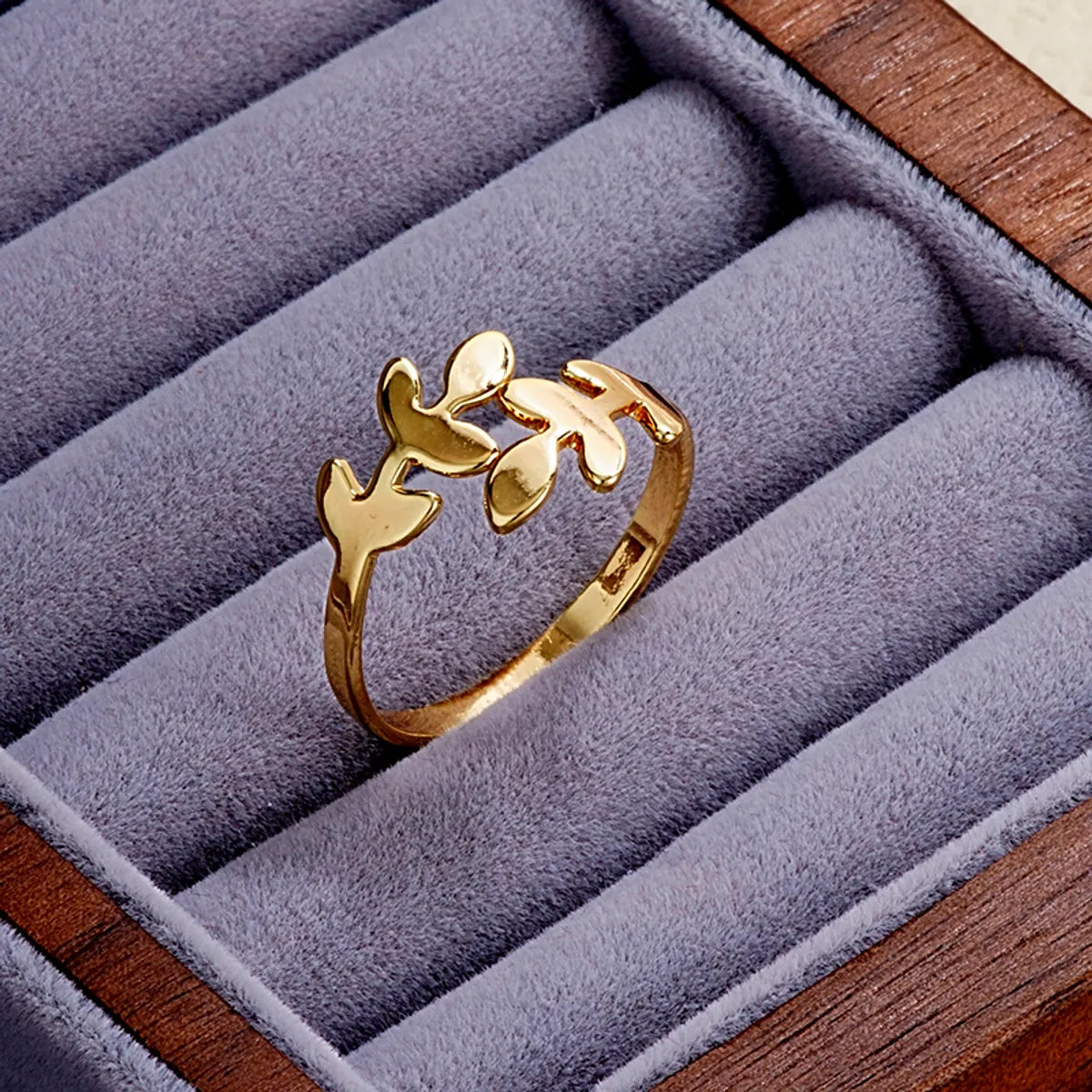 Elegant Simple Style Star Bow Knot Copper Gold Plated Zircon Open Rings In Bulk