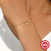 Elegant Simple Style Streetwear Geometric Sterling Silver Plating Zircon Women'S Jewelry Set