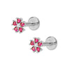 Elegant Snowflake Flower Earrings For Women In 925 Sterling Silver With Electroplated Diamond Accents Fresh Fashion Ear Bone Stud Earrings