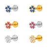 Elegant Snowflake Flower Earrings For Women In 925 Sterling Silver With Electroplated Diamond Accents Fresh Fashion Ear Bone Stud Earrings