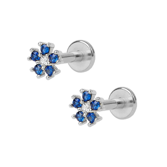 Elegant Snowflake Flower Earrings For Women In 925 Sterling Silver With Electroplated Diamond Accents Fresh Fashion Ear Bone Stud Earrings