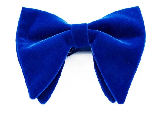 Elegant Solid Color Bow Knot Velvet Men'S Tie