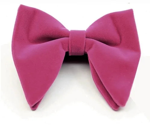 Elegant Solid Color Bow Knot Velvet Men'S Tie