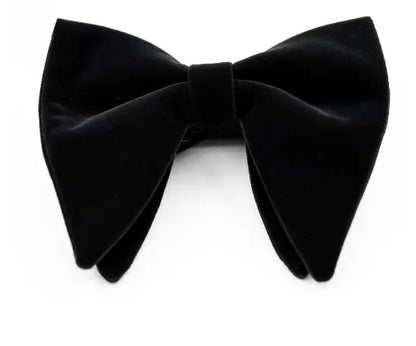 Elegant Solid Color Bow Knot Velvet Men'S Tie