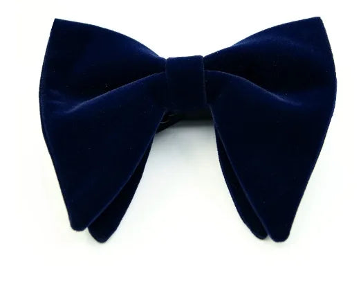 Elegant Solid Color Bow Knot Velvet Men'S Tie