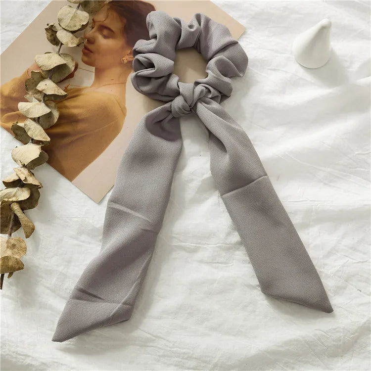 Elegant Solid Color Cloth Hair Tie