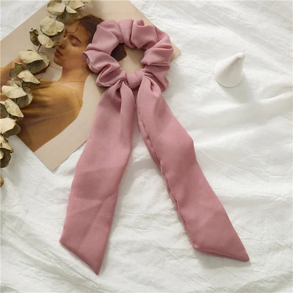 Elegant Solid Color Cloth Hair Tie