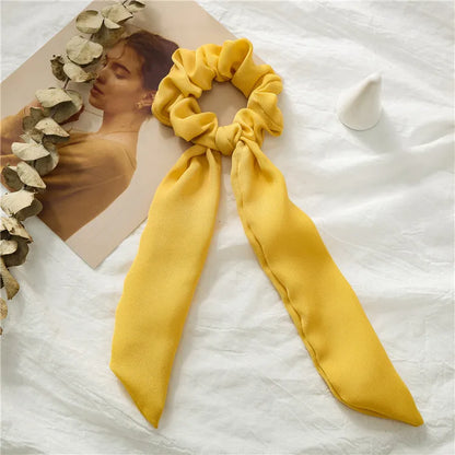 Elegant Solid Color Cloth Hair Tie