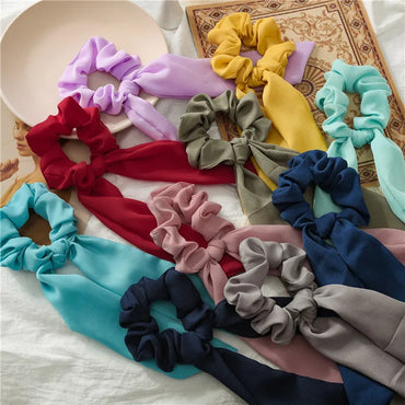 Elegant Solid Color Cloth Hair Tie