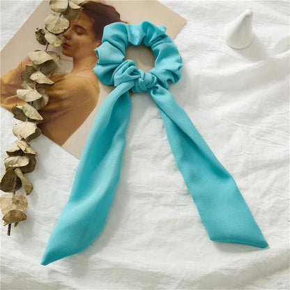 Elegant Solid Color Cloth Hair Tie