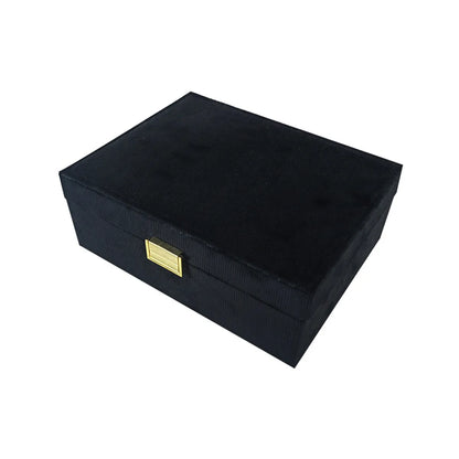 Elegant Solid Color Flannel Jewelry Boxes