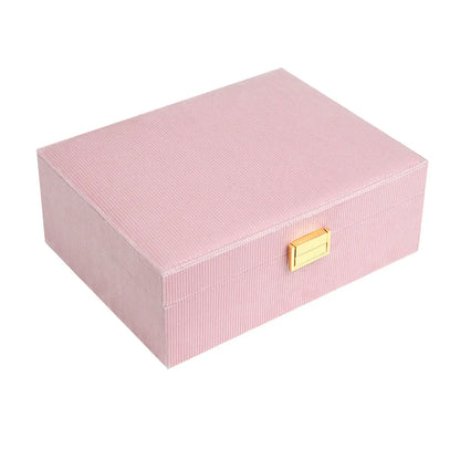 Elegant Solid Color Flannel Jewelry Boxes