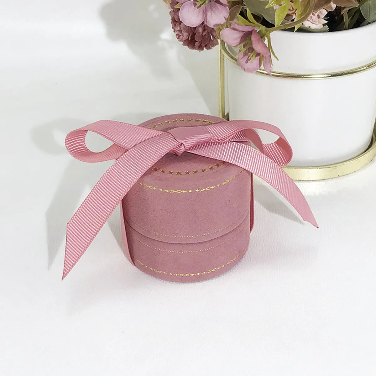 Elegant Solid Color Flannel Jewelry Boxes