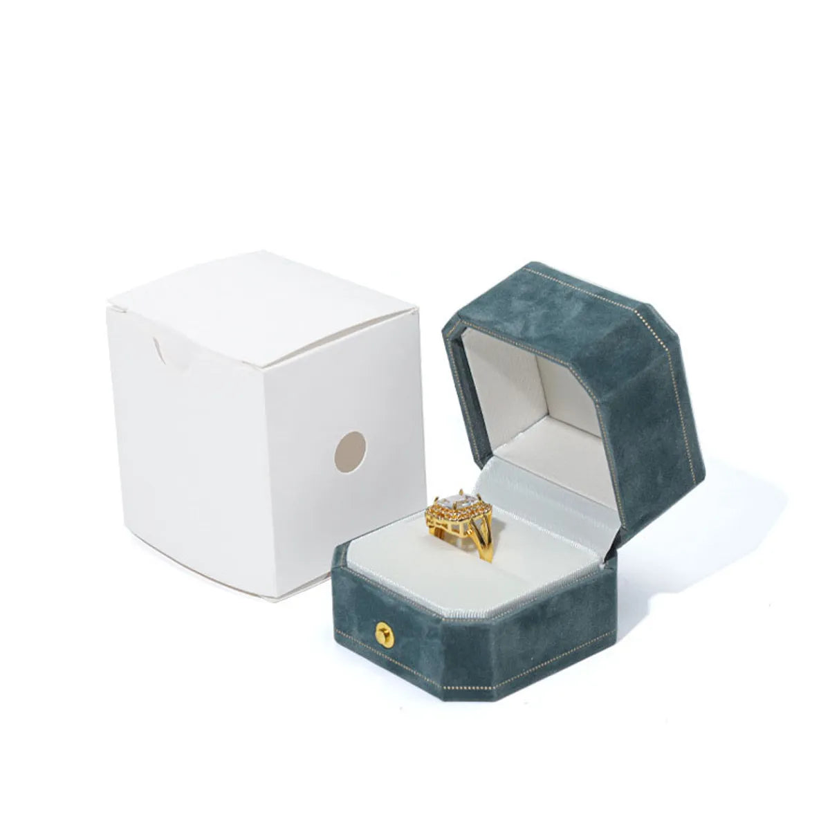 Elegant Solid Color Flannel Wholesale Jewelry Boxes