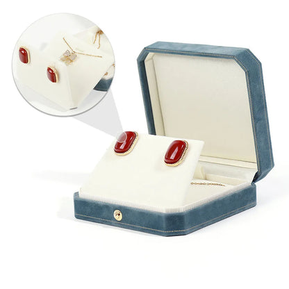 Elegant Solid Color Flannel Wholesale Jewelry Boxes