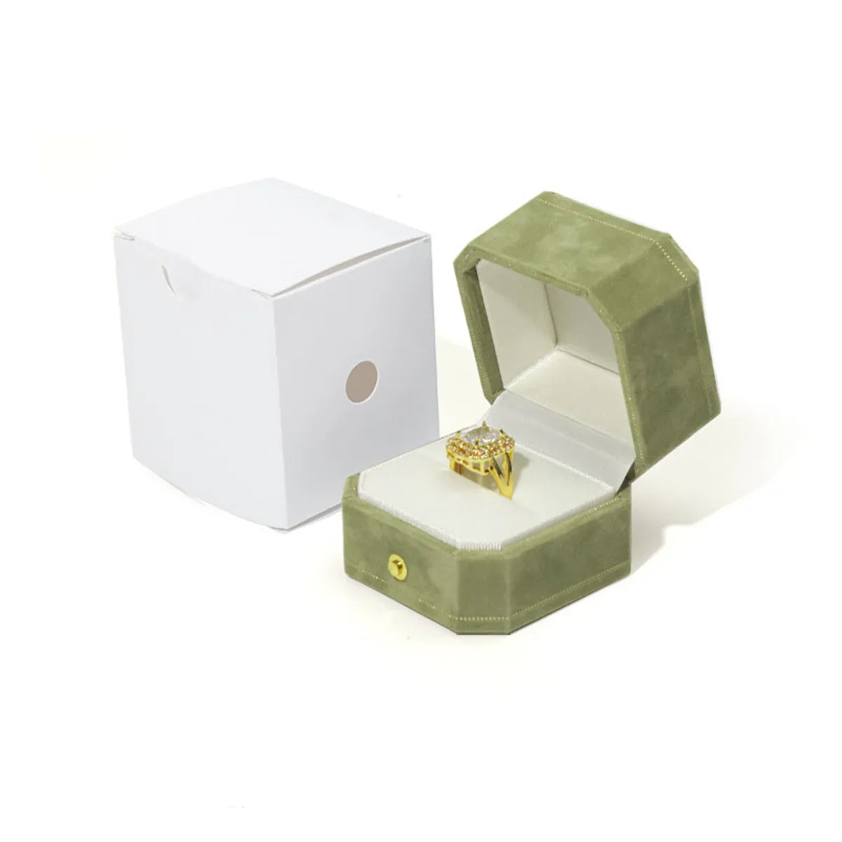 Elegant Solid Color Flannel Wholesale Jewelry Boxes