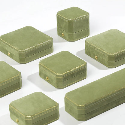 Elegant Solid Color Flannel Wholesale Jewelry Boxes