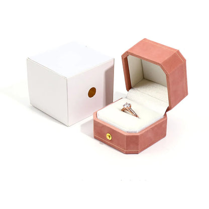 Elegant Solid Color Flannel Wholesale Jewelry Boxes