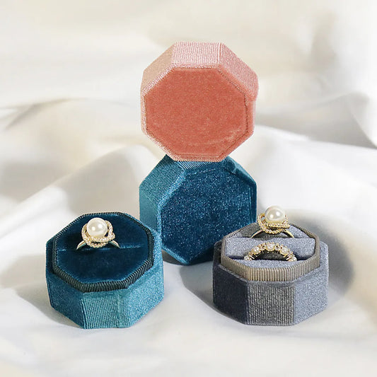 Elegant Solid Color Flannel Wholesale Jewelry Boxes