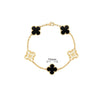 Elegant Solid Color Flower Alloy Wholesale Bracelets