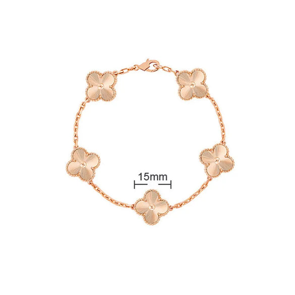 Elegant Solid Color Flower Alloy Wholesale Bracelets