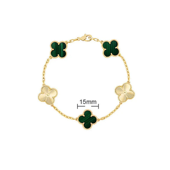 Elegant Solid Color Flower Alloy Wholesale Bracelets