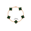Elegant Solid Color Flower Alloy Wholesale Bracelets