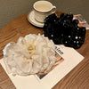 Elegant Solid Color Gauze Handmade Hair Claws