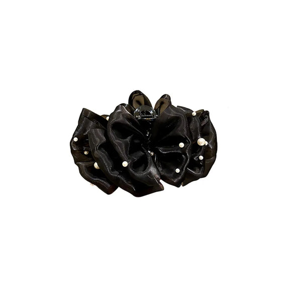 Elegant Solid Color Gauze Handmade Hair Claws