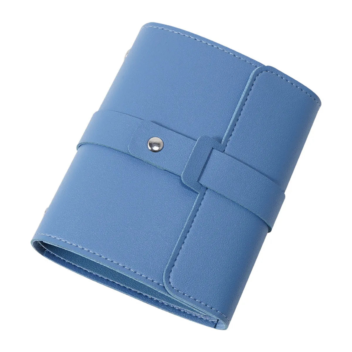 Elegant Solid Color Pu Leather Jewelry Bag