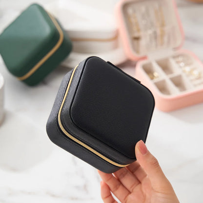 Elegant Solid Color Pu Leather Jewelry Boxes