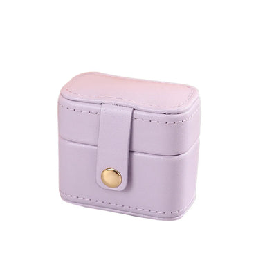 Elegant Solid Color Pu Leather Jewelry Boxes