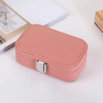 Elegant Solid Color Pu Leather Jewelry Boxes