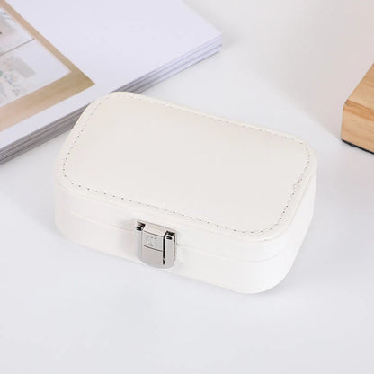 Elegant Solid Color Pu Leather Jewelry Boxes