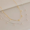 Wholesale Jewelry Elegant Solid Color Stainless Steel Imitation Pearl Plating Necklace