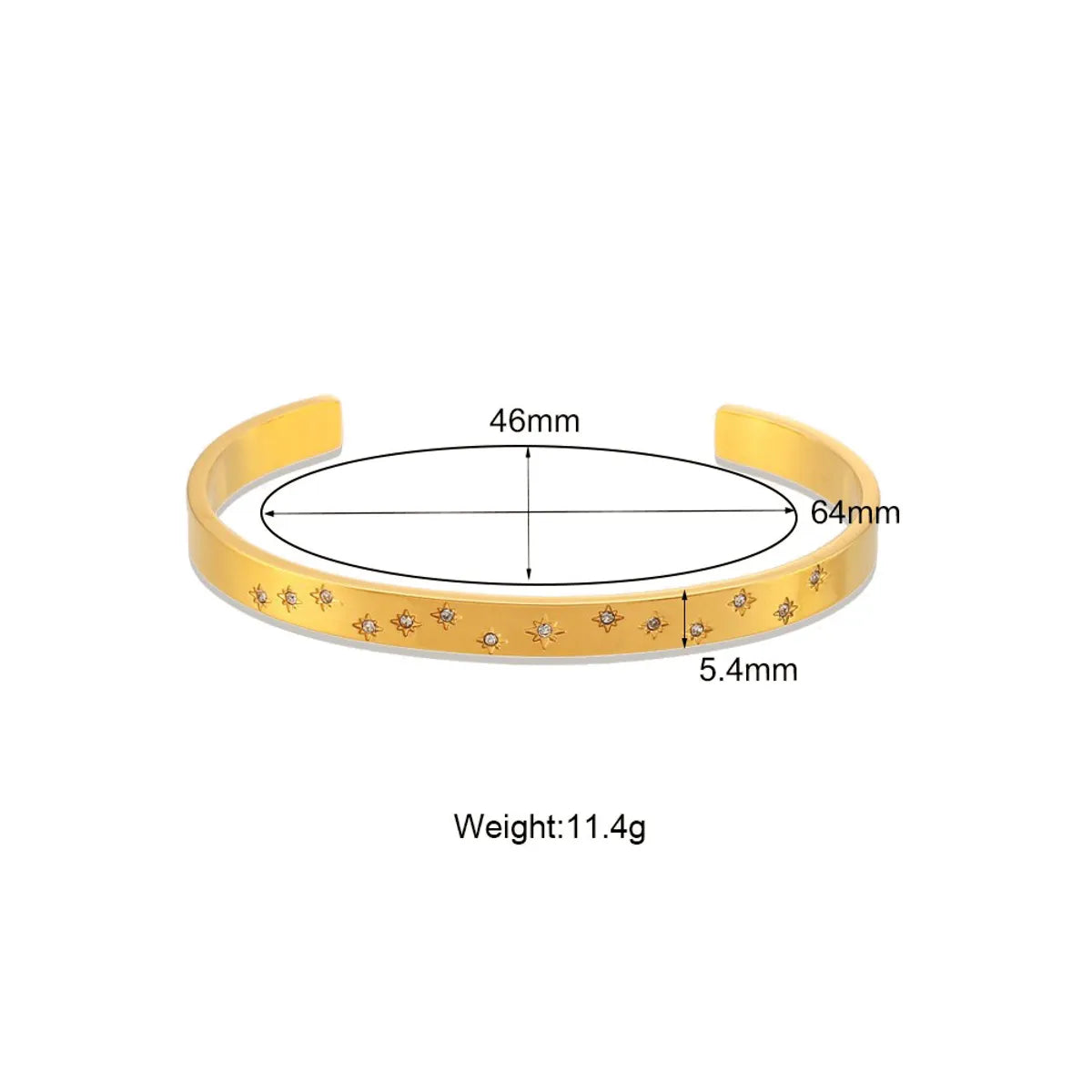 Elegant Solid Color Titanium Steel Bangle In Bulk