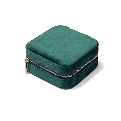 Elegant Solid Color Velvet Jewelry Boxes