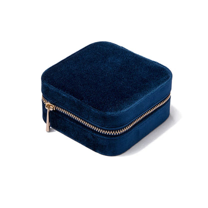 Elegant Solid Color Velvet Jewelry Boxes