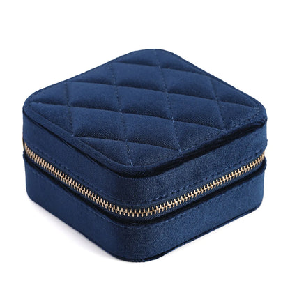 Elegant Solid Color Velvet Jewelry Boxes