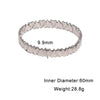 Elegant Stainless Steel Heart Bracelet For Women With Simple Love Design And Colorfast Plated Finish