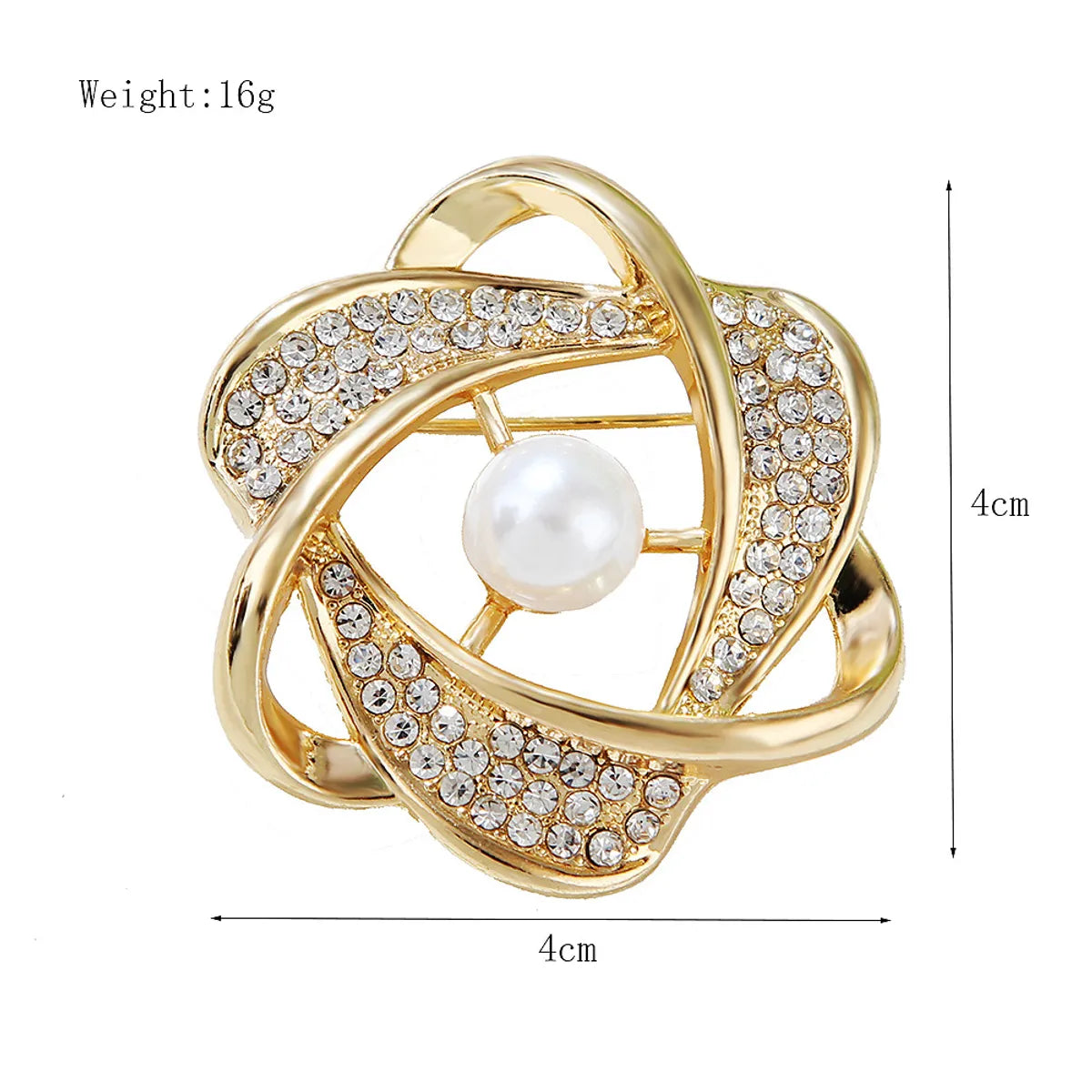 Elegant Star Flower Snowflake Imitation Pearl Alloy Rhinestone Women'S Brooches