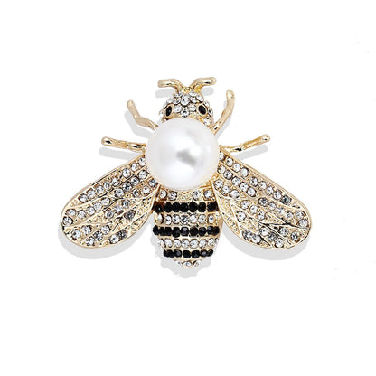 Elegant Star Flower Snowflake Imitation Pearl Alloy Rhinestone Women'S Brooches