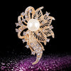 Elegant Star Flower Snowflake Imitation Pearl Alloy Rhinestone Women'S Brooches