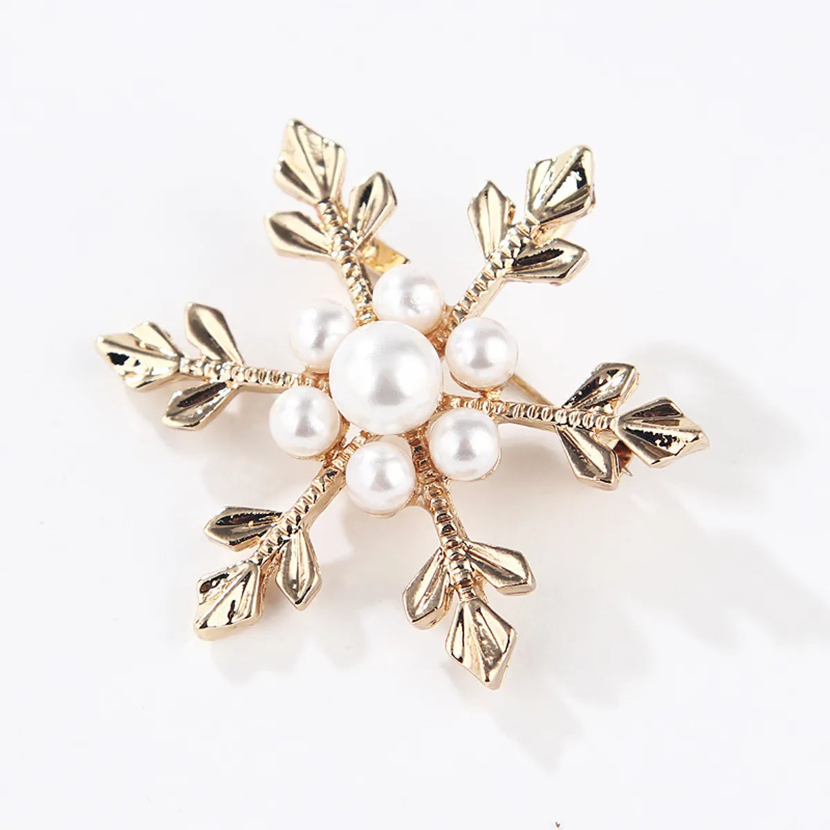 Elegant Star Flower Snowflake Imitation Pearl Alloy Rhinestone Women'S Brooches