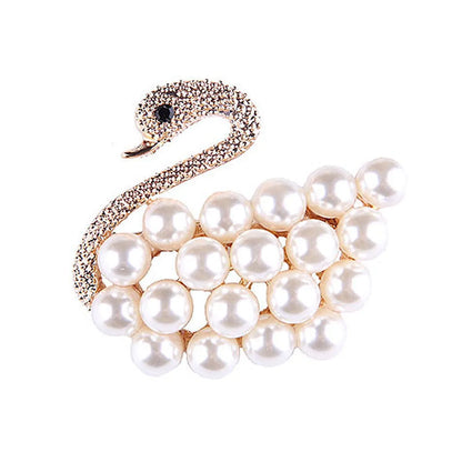 Elegant Star Flower Snowflake Imitation Pearl Alloy Rhinestone Women'S Brooches